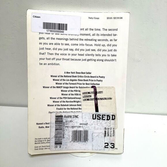 Citizen An American Lyric By Claudia Rankine Book - Picture 2 of 2